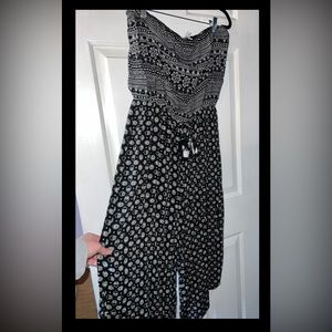 Black and white romper